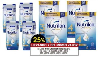 Coto EN LECHE INFANTIL NUTRILON PROFUTURA 3/4, TTB. X1 LT./ TTB. X 200 ML. oferta