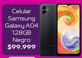 Frávega Celular Samsung Galaxy A04 128GB Negro oferta