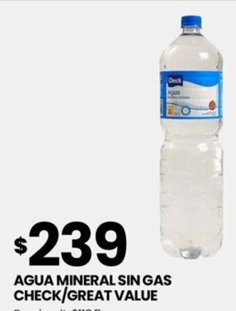 Changomas AGUA MINERAL SIN GAS CHECK/GREAT VALUE oferta