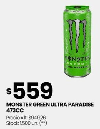 Changomas MONSTER GREEN ULTRA PARADISE 473CC oferta