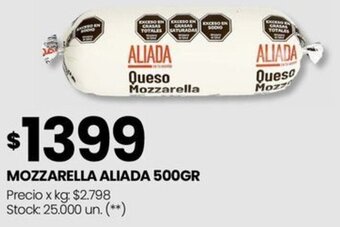 Changomas MOZZARELLA ALIADA 500GR oferta