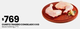 Changomas CUARTO TRASERO CONGELADO X KG oferta