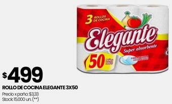 Changomas ROLLO DE COCINA ELEGANTE 3X50 oferta