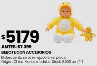 Changomas BEBOTE CON ACCESORIOS oferta