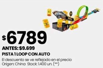 Changomas PISTA 1 LOOP CON AUTO oferta