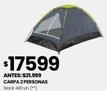 Changomas CARPA 2 PERSONAS oferta