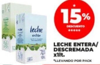 Supermayorista Vital LECHE ENTERA/ DESCREMADA X 1LT oferta