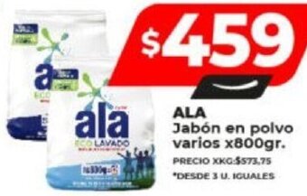 Supermayorista Vital ALA Jabón en polvo varios x800gr. oferta
