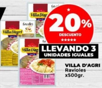 Supermayorista Vital VILLA D'AGRI Ravioles x500gr. oferta