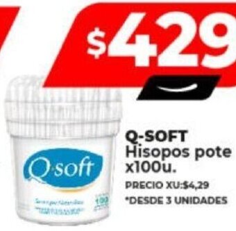 Supermayorista Vital Q-SOFT Hisopos pote x 100u oferta