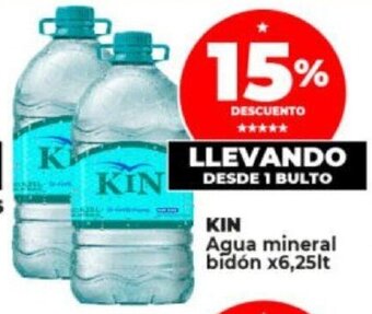 Supermayorista Vital KIN Agua mineral bidón x 6,25lt oferta