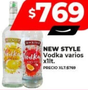 Supermayorista Vital NEW STYLE  Vodka varios x 1lt oferta