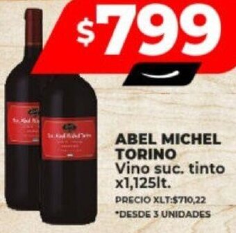 Supermayorista Vital ABEL MICHEL TORINO Vino suc, tinto x 1,125lt. oferta