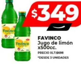 Supermayorista Vital FAVINCO Jugo de limón x500cc. oferta