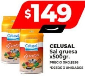 Supermayorista Vital CELUSAL Sal gruesa x500gr. oferta