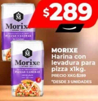 Supermayorista Vital MORIXE Harina con levadura para pizza x1kg oferta