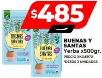 Supermayorista Vital BUENAS Y SANTAS Yerba x500gr. oferta