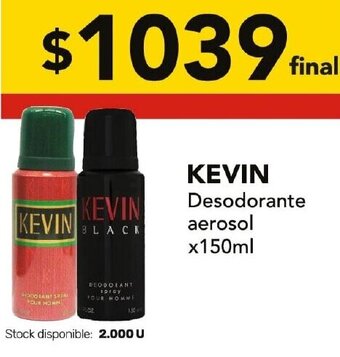 Nini Mayorista KEVIN Desodorante aerosol x150ml oferta