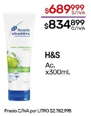 Nini Mayorista H&S Ac. x300ml. oferta