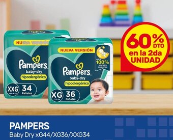 Nini Mayorista PAMPERS Baby Dry XG44/XG36/XXG34 oferta