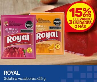 Nini Mayorista ROYAL Gelatina vs.sabores x25 g oferta