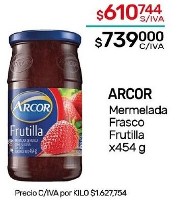 Nini Mayorista ARCOR Mermelada Frasco Frutilla X 454G oferta