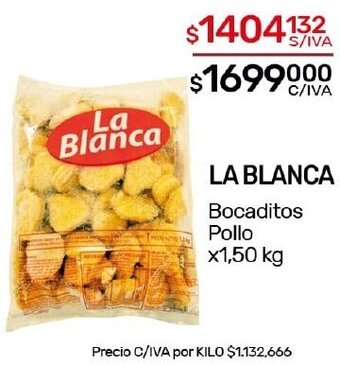Nini Mayorista LA BLANCA Bocaditos Pollo x1,50 kg oferta