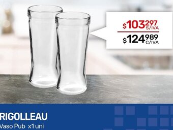 Nini Mayorista RIGOLLEAU Vaso Pub x1 uni oferta