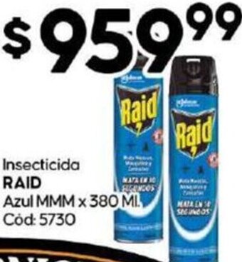Diarco RAID Insecticida Azul MMM X 380 ML oferta