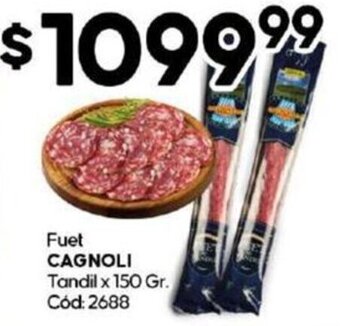 Diarco CAGNOLI Fuet Tandil x 150 Gr oferta