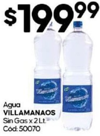 Diarco Agua VILLAMANAOS Sin Gas x 2 Lt oferta