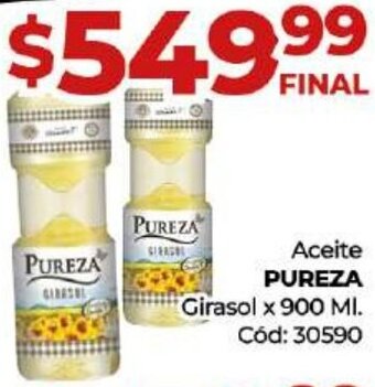 Diarco PUREZA Aceite Girasol x 900 ML oferta