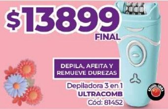 Diarco Depiladora 3 en 1 ULTRACOMB oferta