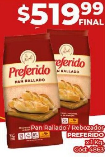 Diarco PREFERIDO Pan Rallado/ Rebozador x1Kg oferta