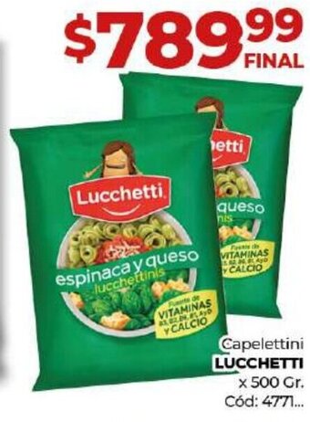 Diarco LUCCHETTI Capelettini x 500 Gr. oferta