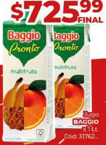 Diarco Jugo BAGGIO x1 Lt oferta