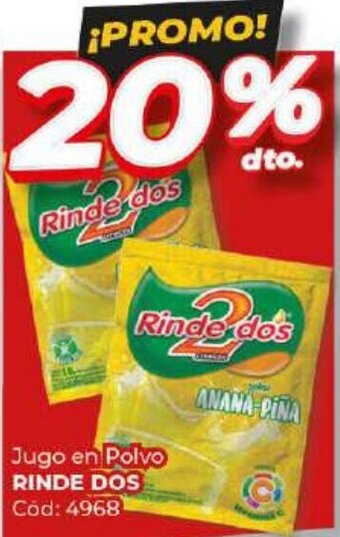 Diarco RINDE DOS Jugo en Polvo oferta