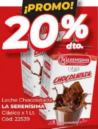 Diarco LA SERENÍSIMA Chocolatada Clásico x 1 Lt. oferta