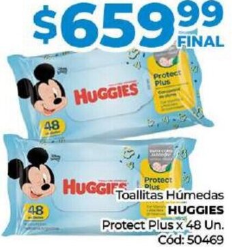 Diarco Toallitas Húmedas HUGGIES Protect Plus x 48 Un oferta