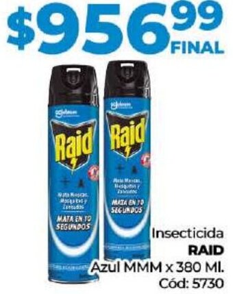 Diarco RAID Insecticida Azul MMM X 380 ML oferta