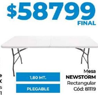 Diarco Mesa NEWSTORM Rectangular 1,80mt oferta