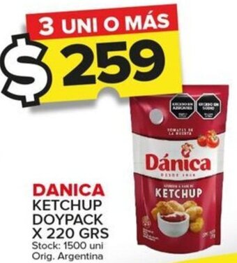 Carrefour Maxi DANICA KETCHUP DOYPACK X 220 GRS oferta
