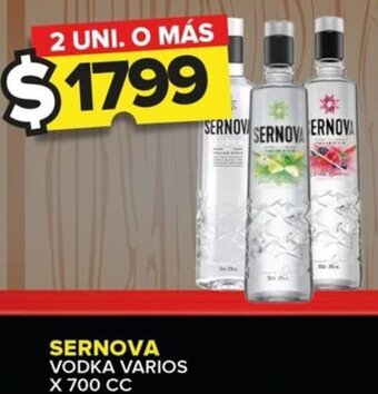 Carrefour Maxi SERNOVA VODKA VARIOS X 700 CC oferta