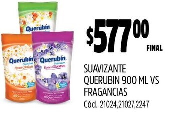 Supermercados Yaguar SUAVIZANTE QUERUBIN 900 ML VS FRAGANCIAS oferta