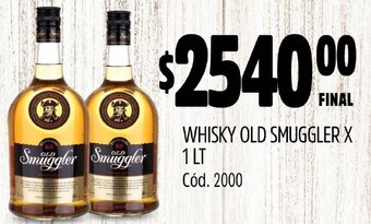 Supermercados Yaguar WHISKY OLD SMUGGLER X 1 LT oferta