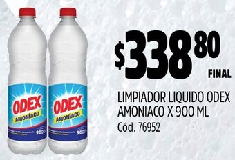 Supermercados Yaguar LIMPIADOR LIQUIDO ODEX AMONIACO X 900 ML oferta