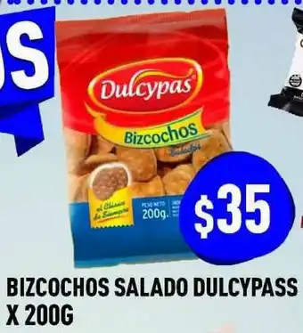 Supermercados Zeta Bizcochos Salado Dulcypass x 200g oferta