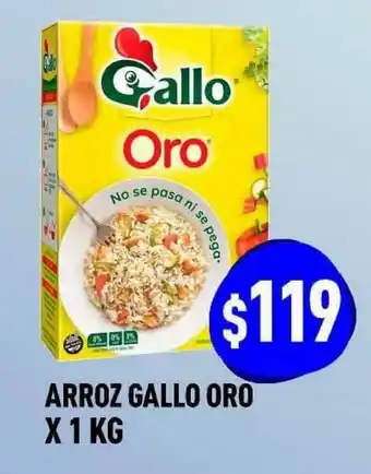 Supermercados Zeta Arroz Gallo Oro x 1kg oferta