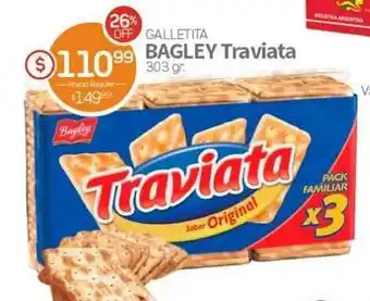 Alvear Galletita Bagley Traviata 303gr oferta