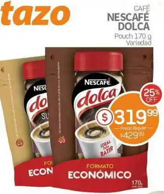Alvear Café Nescafé Dolca Pouch 170g oferta